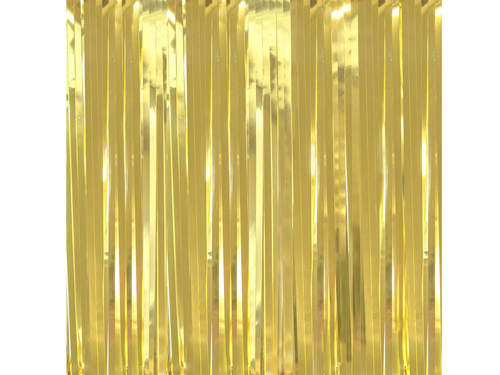 Kurtyna - zasłona na drzwi jasnozłota metaliczna - 250 cm x 100 cm