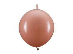 Balony z łącznikiem pastelowe brudny róż - 33 cm - 20 szt.