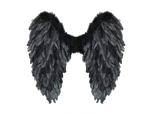 Skrzydła anioła czarne - 50 x 50 cm - 1 szt.