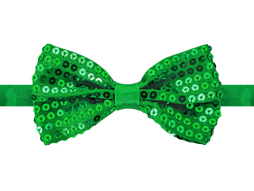 Mucha cekinowa zielona - 7 x 12 cm - 1 szt.