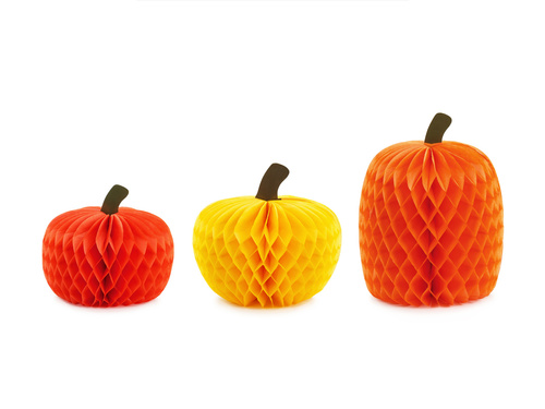 Dekoracja Papierowa Dynia - 3 szt.