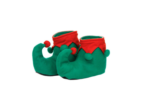 Nakładki na buty Elfa z pomponikami - rozmiar L