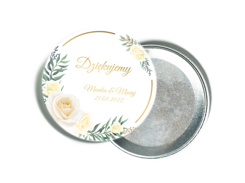 Personalizowane podziękowanie z magnesem na Wesele - 12 szt.