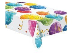 Obrus urodzinowy Błyszczące Baloniki - 120 x 180 cm - 1 szt.