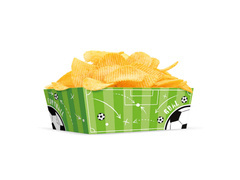 Pudełka na chipsy Piłka Nożna - 3 szt.