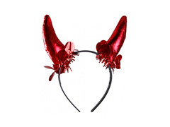 Opaska czerwone rogi Diabeł
