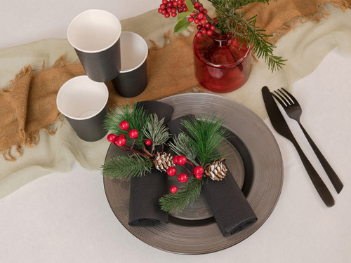 Szklany wazonik czerwony - 1 szt.