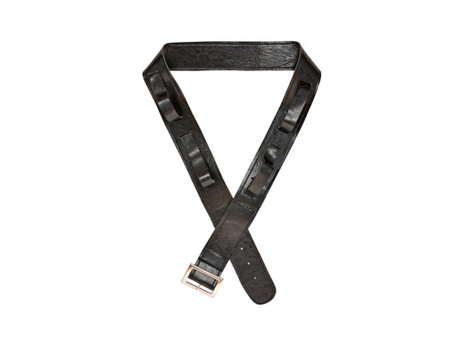 Czarny pas z 4 kaburami na miecze i broń - skóropodobny