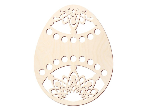 Zawieszka drewniana Jajko - 10 cm - 1 szt.