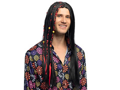 Peruka Hippisa z warkoczykami