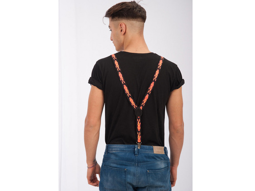 Szelki z płomieniami na Halloween