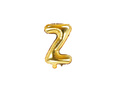 Balon foliowy litera "Z" złota - 35 cm