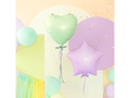Balon foliowy gwiazda liliowa - 45 cm - 1 szt.