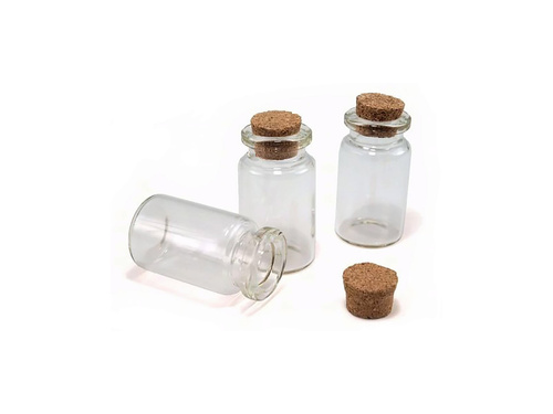 Szklana buteleczka dla gości - 20x40 mm - 1 szt.