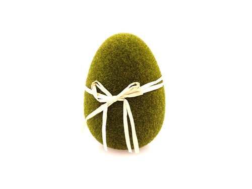 Jajko wielkanocne flokowane zielone - 21 cm - 1 szt.