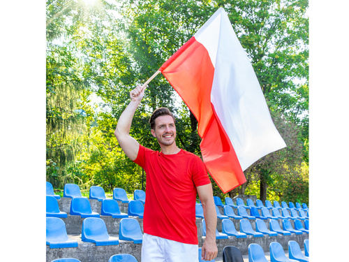 Polska flaga narodowa - 90 x 150 cm - 1 szt.