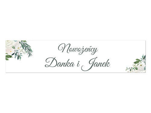 Tablica rejestracyjna personalizowana - 52 x 12 cm - 2 szt.