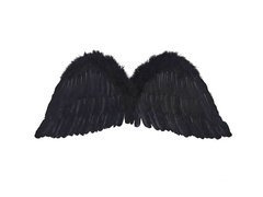 Skrzydła anioła czarne - 80 x 30 cm - 1 szt.