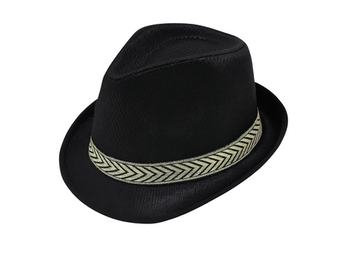 Kapelusz Gangstera czarny - 1 szt.