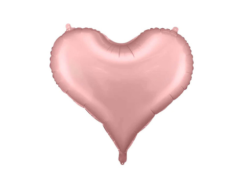 Balon foliowy Serce jasnoróżowe - 61 x 53 cm - 1 szt.