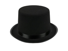 Kapelusz cylinder czarny - 1 szt.