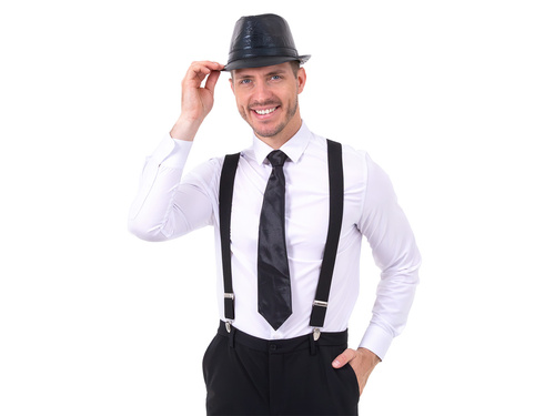 Czarny krawat - 45 cm - 1 szt.