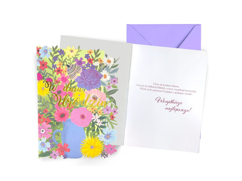 Kartka urodzinowa - 16.6 x 11.7 cm - 1 szt.