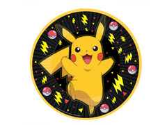 Talerzyki papierowe Pokemon - 23 cm - 8 szt.