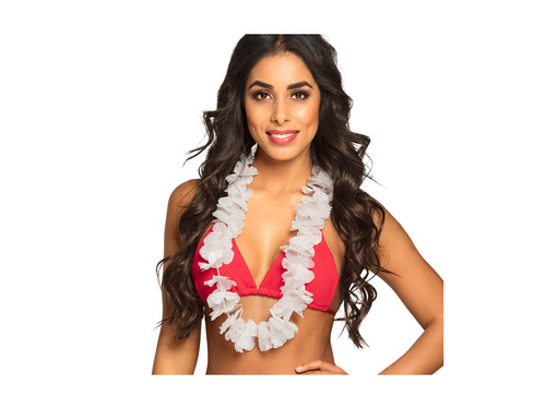 Hawajski naszyjnik Ohana biały