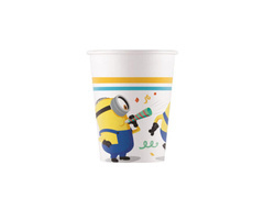 Kubeczki papierowe Minionki - 200 ml - 8 szt.
