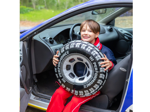 Balon foliowy Racing Car Koło - 68x75 cm - 1 szt.