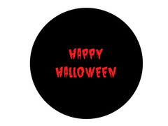 Dekoracyjny opłatek tortowy Krwawe Halloween - 20 cm