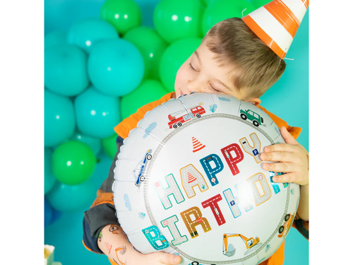 Balon foliowy Auta - 45 cm - 1 szt.