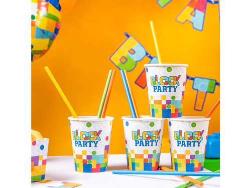 Kubeczki papierowe Klocki - 220 ml - 6 szt.