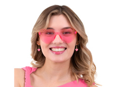 Okulary Serca - różowe - 1 szt.