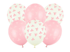 Zestaw balonów lateksowych kokardki - 30 cm - 6 szt.