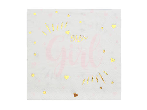 Serwetki papierowe Baby Girl - 33 cm - 20 szt.