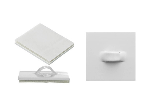 Uchwyty samoprzylepne z oczkiem - 100 szt.