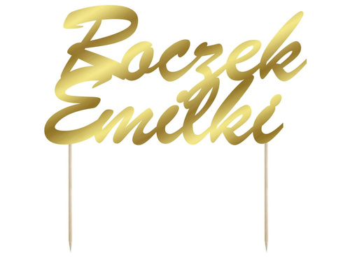 Topper na tort na roczek - personalizowany - 1 szt.