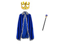 Kostium Króla dla dziecka - niebieski - 80 cm - 1 szt.