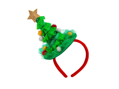 Opaska na głowę choinka