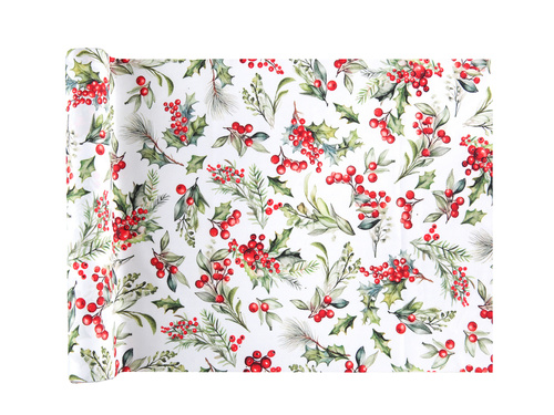 Dekoracja bieżnik na stół Ostrokrzew - 28 cm x 2,5 m - 1 szt.