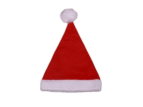Czapka Mikołaja z pomponem - 1 szt.