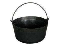 Wiaderko kociołek czarne na Halloween - 32 cm - 1 szt.