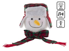 Dekoracja stojąca Głowa Bałwanka  - 33 cm - 1 szt.