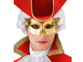 Maska karnawałowa złota metaliczna - 1 szt.