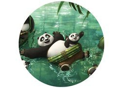 Dekoracyjny opłatek tortowy Kung Fu Panda - 20 cm