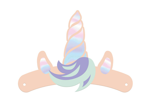 Opaski papierowe Jednorożec - 6 szt.