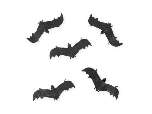Dekoracja Nietoperze na Halloween - 5 szt.