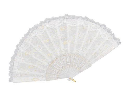 Wachlarz biały - 24 cm - 1 szt.